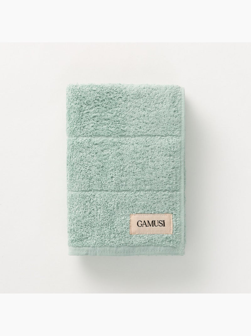 Asciugamano 100% cotone, spugna 600 g/m², con asola - Gamusi Verde acqua - Kiabi
