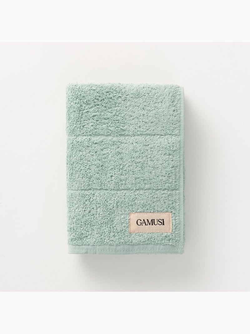 Asciugamano 100% cotone, spugna pesante, con asola - Gamusi Verde acqua - Kiabi