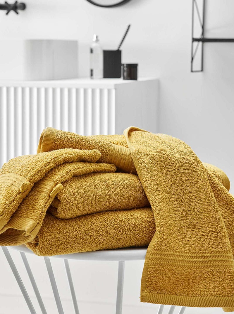 Asciugamano 50 x 90 cm GIALLO SENAPE - Kiabi