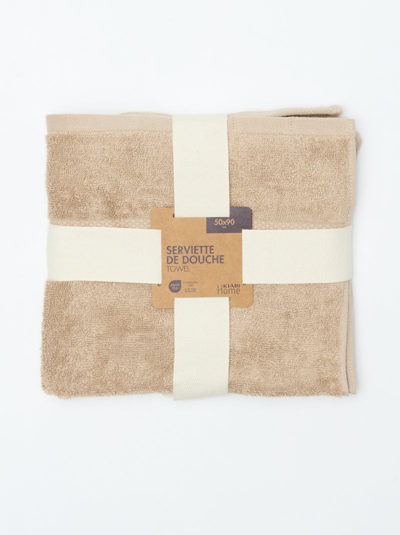 Asciugamano da bagno 50x90 cm Beige - Kiabi