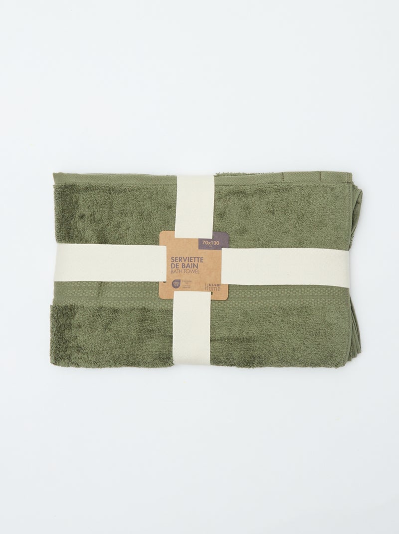 Asciugamano da bagno (70x130 cm) - Kiabi Home Verde - Kiabi