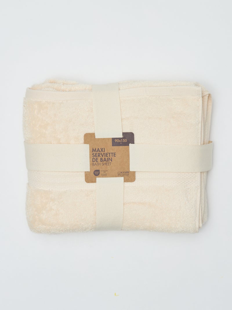 Asciugamano da bagno (90x150 cm) - Kiabi Home Bianco - Kiabi