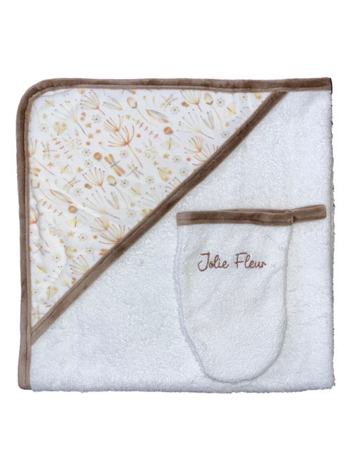 Asciugamano da bagno + asciugamano "FLOWERS" di LES CHATOUNETS - Kiabi
