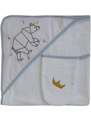 Asciugamano da bagno + asciugamano "ORSO" Les Chatounets