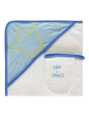 Asciugamano da bagno + asciugamano "Roi" Les Chatounets