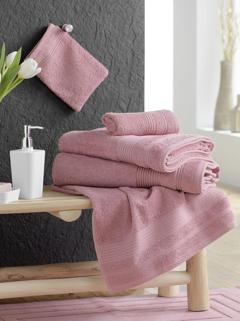 Asciugamano da bagno in Cotone Douceur d'Intérieur Rosa - Kiabi