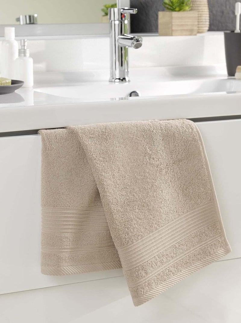 Asciugamano da bagno in Cotone Douceur d'Intérieur Tortora - Kiabi