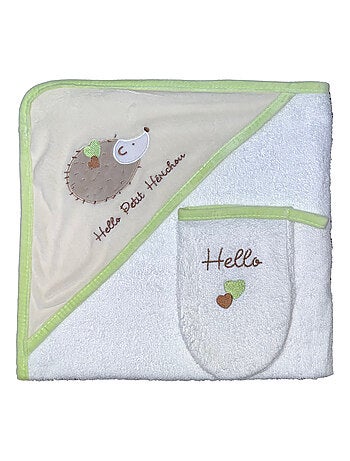 Asciugamano da bagno + salvietta "HERICHOU" Les Chatounets