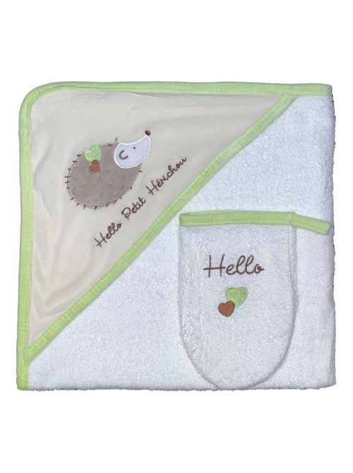 Asciugamano da bagno + salvietta "HERICHOU" Les Chatounets - Kiabi