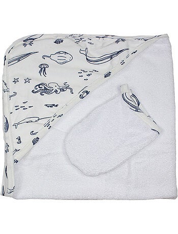 Asciugamano da bagno + Salviette "OCEAN" Les Chatounets