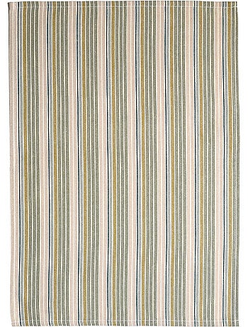 Asciugamano da cucina in cotone a righe intrecciate