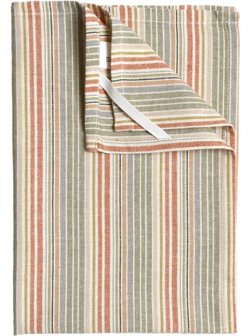 Asciugamano da cucina in cotone a righe intrecciate - Kiabi