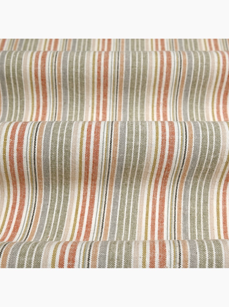 Asciugamano da cucina in cotone a righe intrecciate Rosso - Kiabi