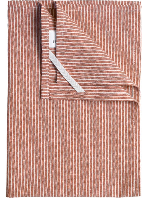 Asciugamano da cucina in cotone a righe sottili - Kiabi