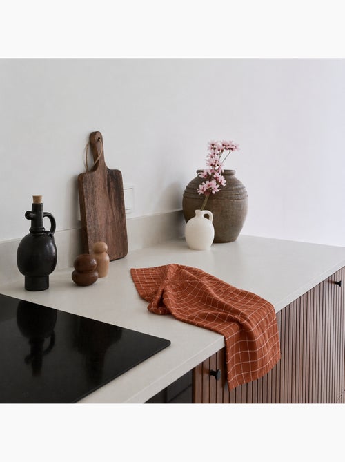 Asciugamano da cucina in cotone con motivo a quadri - Kiabi