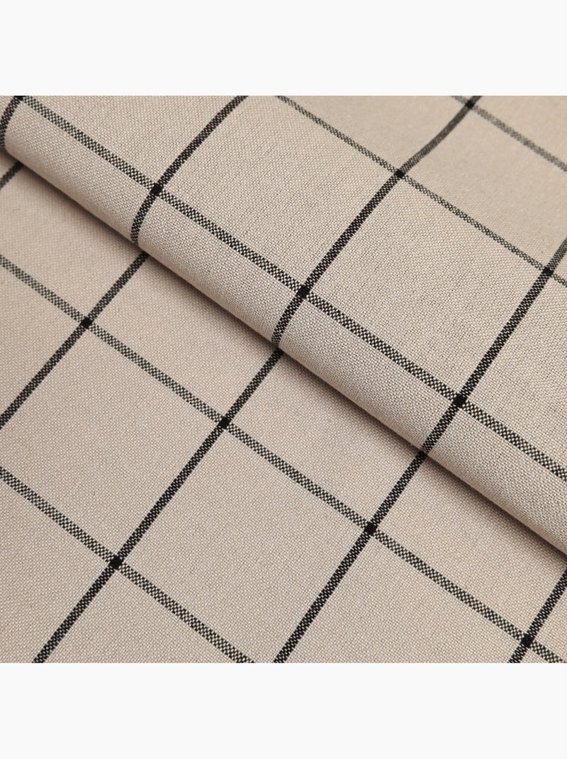 Asciugamano da cucina in cotone con motivo a quadri Beige - Kiabi