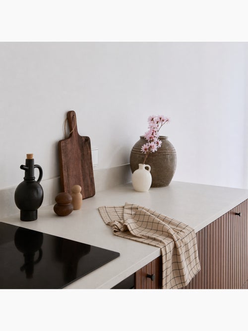 Asciugamano da cucina in cotone con motivo a quadri - Kiabi