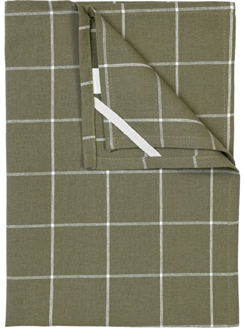 Asciugamano da cucina in cotone con motivo a quadri - Kiabi