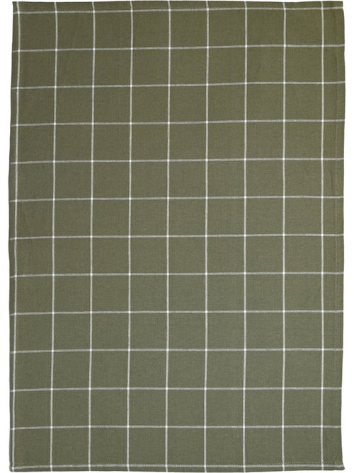 Asciugamano da cucina in cotone con motivo a quadri - Kiabi