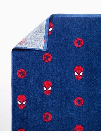 Asciugamano da spiaggia in cotone con motivo Spider-Man