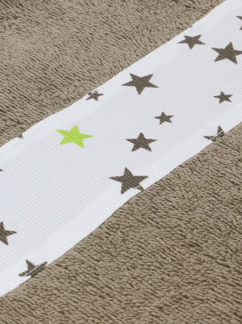 Asciugamano e 2 salviette in spugna di cotone ÉTOILE Bianco - Kiabi