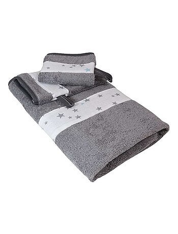 Asciugamano e 2 salviette in spugna di cotone ÉTOILE