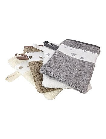Asciugamano e 2 salviette in spugna di cotone ÉTOILE