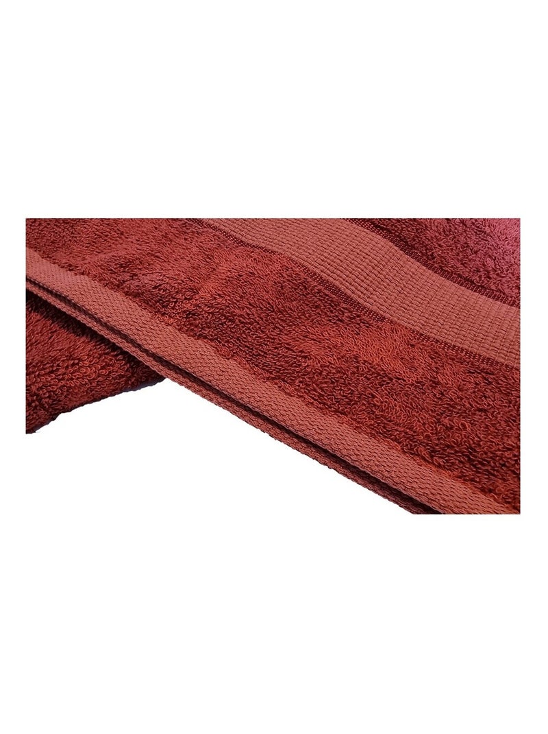 Asciugamano in bambù tinta unita Rosso - Kiabi