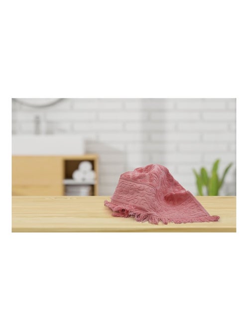 Asciugamano jacquard con frange - Kiabi