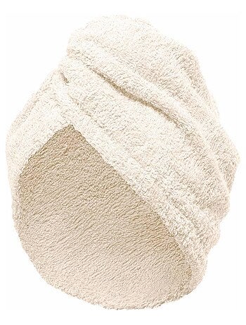 Asciugamano per capelli in spugna con chiusura elastica TURBANTE