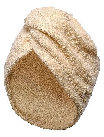 Asciugamano per capelli in spugna con chiusura elastica TURBANTE