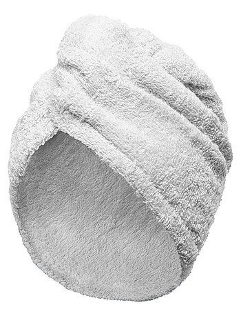 Asciugamano per capelli in spugna con chiusura elastica TURBANTE