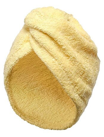 Asciugamano per capelli in spugna con chiusura elastica TURBANTE