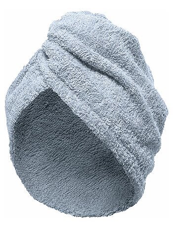 Asciugamano per capelli in spugna con chiusura elastica TURBANTE