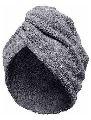 Asciugamano per capelli in spugna con chiusura elastica TURBANTE