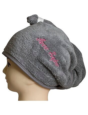 Asciugamano per capelli in spugna con chiusura elastica TURBANTE