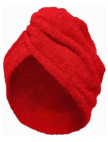 Asciugamano per capelli in spugna con chiusura elastica TURBANTE