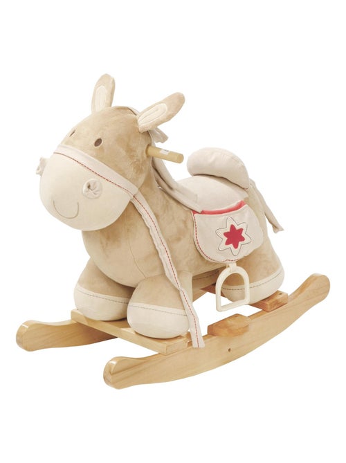 Asinello a dondolo con staffe, sella e briglie per bebè da 18 mesi – "Roba" - Kiabi