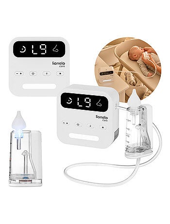 Aspiratore nasale elettrico LIONELO BabyAir Flow - 9 livelli regolabili - 3 ugelli - Silenzioso