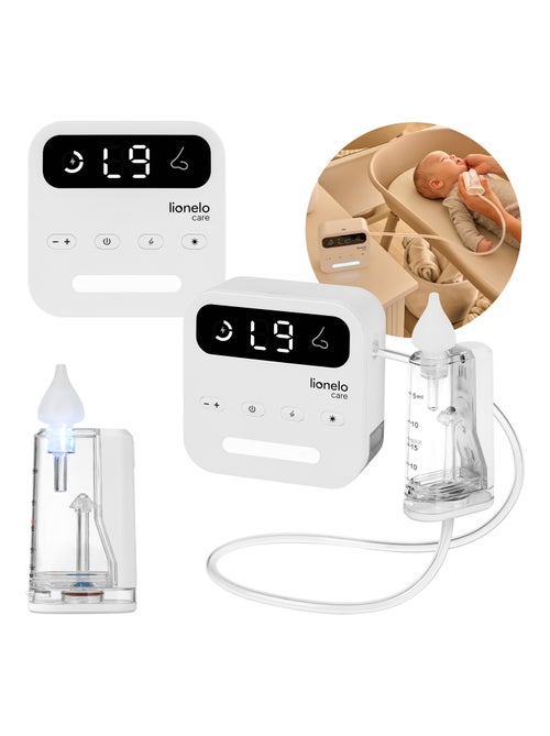 Aspiratore nasale elettrico LIONELO BabyAir Flow - 9 livelli regolabili - 3 ugelli - Silenzioso - Kiabi
