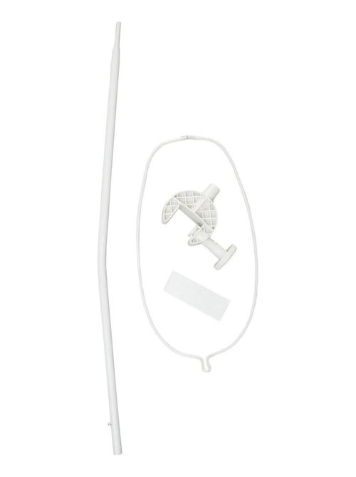 Asta reggizanzariera in acciaio profilato da fissare alla testiera – "Roba" - Kiabi