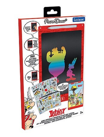 Asterix et Obelix 11'' tavoletta E-ink multicolore per imparare a disegnare con gli stampini