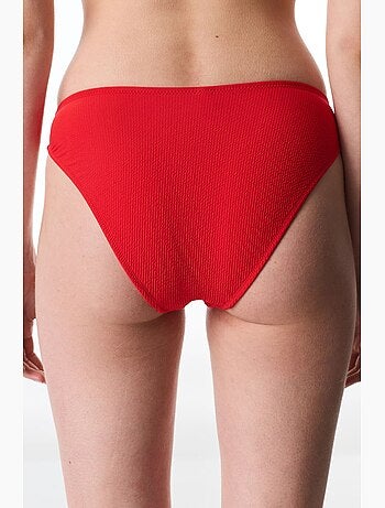Astrid slip bikini a vita alta testurizzato penti