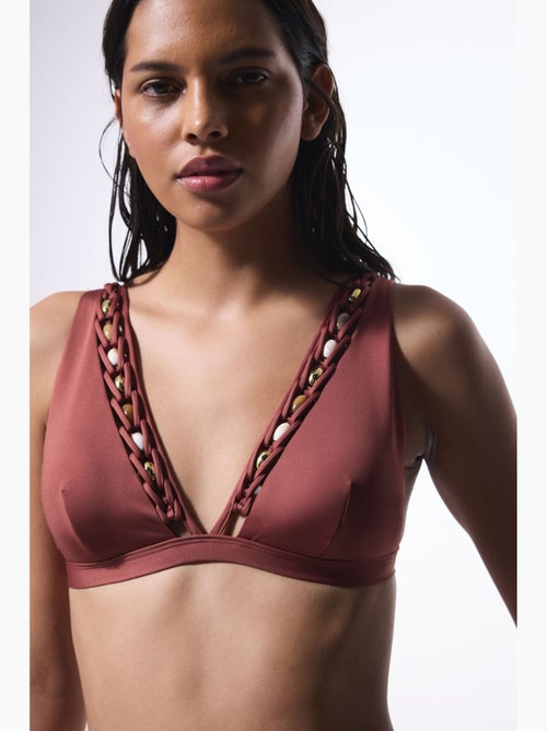 Astrid top bikini con scollo a v profondo penti - Kiabi Astrid top bikini con scollo a v profondo penti - Kiabi