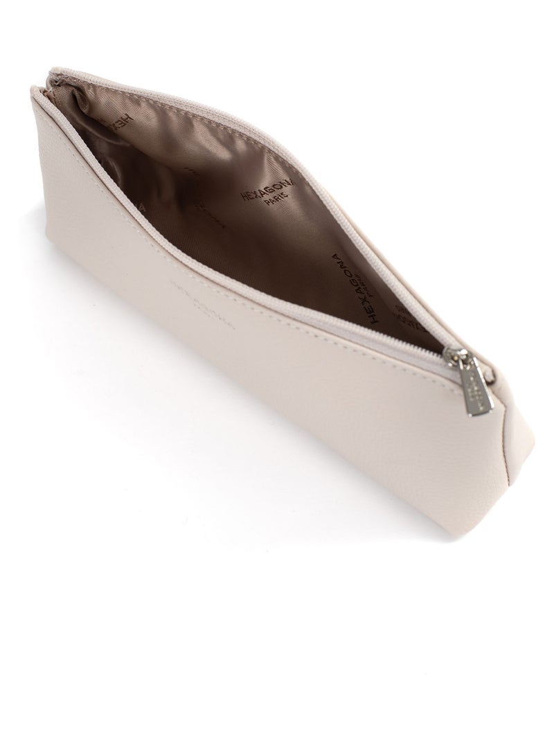 Astuccio - pelle confort hexagona Avorio - Kiabi