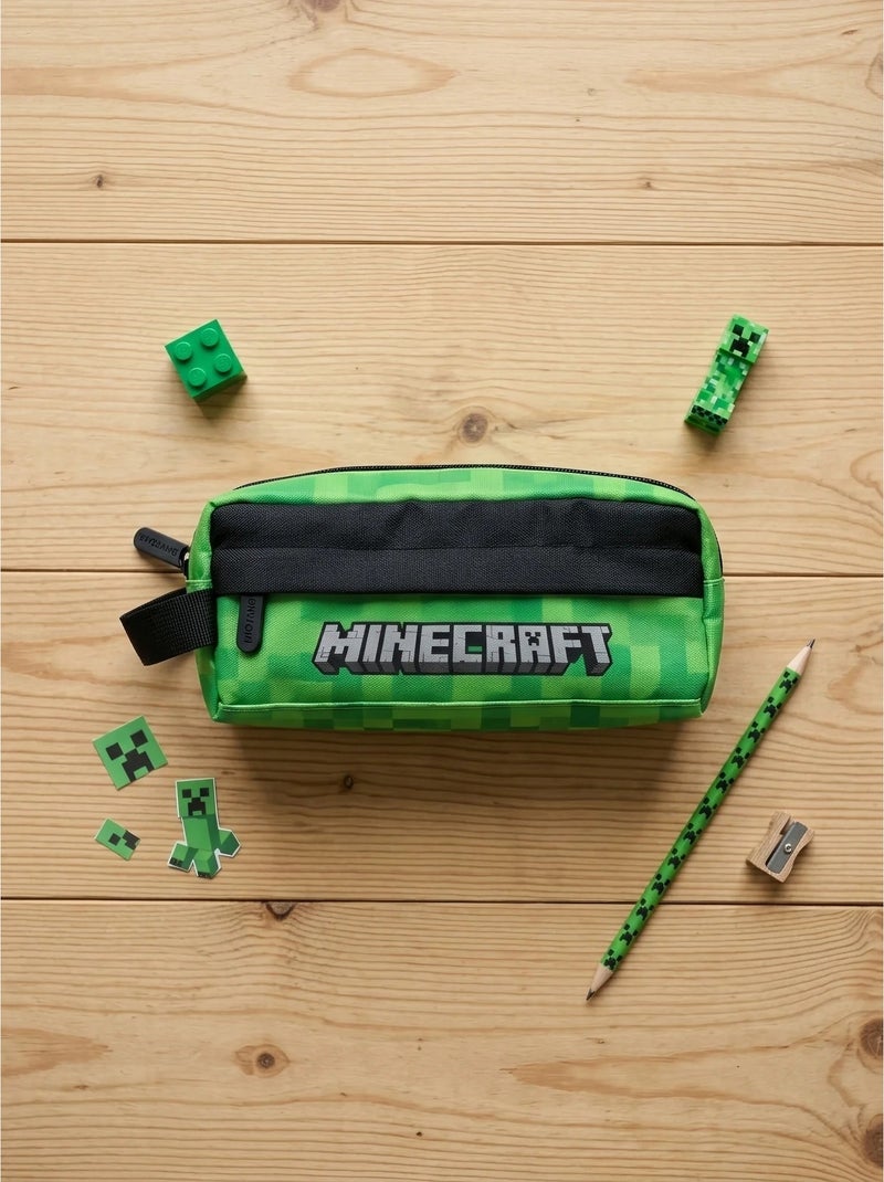 Astuccio 2 tasche  minecraft mojang studios Verde - Kiabi
