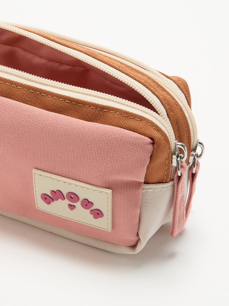 Astuccio a doppio scomparto Beige - Kiabi