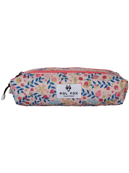 Astuccio bambina 2 scomparti POL FOX Happy Blush rosa motivo fiore - Kiabi