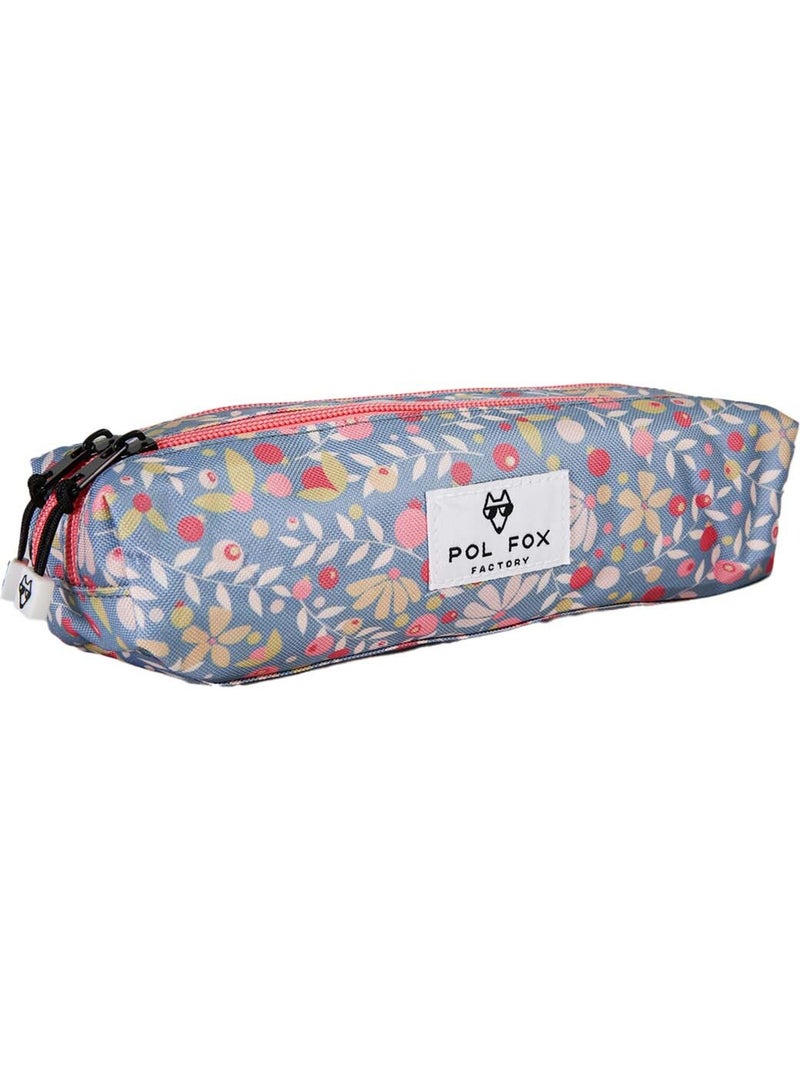 Astuccio bambina 2 scomparti POL FOX Happy Jean blu navy motivo fiore Blu marino - Kiabi