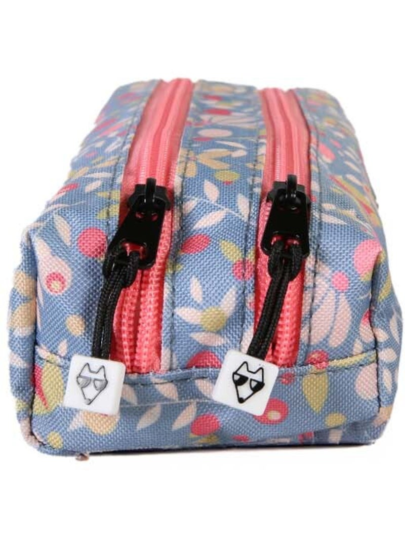 Astuccio bambina 2 scomparti POL FOX Happy Jean blu navy motivo fiore Blu marino - Kiabi